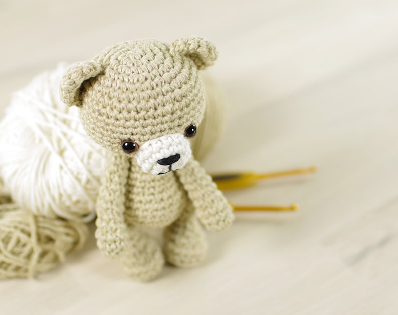 Crochet Teddy Bear Pattern Small Amigurumi Bear Pattern and Tutorial with Step-by-Step Photos PDF in English image 8