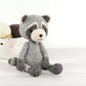 Raccoon Crochet Pattern Amigurumi Pattern and Tutorial with Step-by-Step Photos image 3