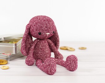 Amigurumi Bunny Pattern - Crochet Rabbit Pattern and Tutorial with Step-by-Step Photos - PDF in English