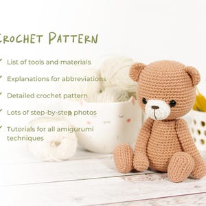 Amigurumi Teddy Bear Crochet Pattern - Beginner-Friendly DIY Stuffed Animal Tutorial image 9
