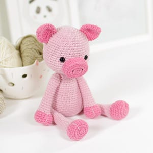 Amigurumi Pig Crochet Pattern and Tutorial - Crochet Farm Animals - Printable PDF in English