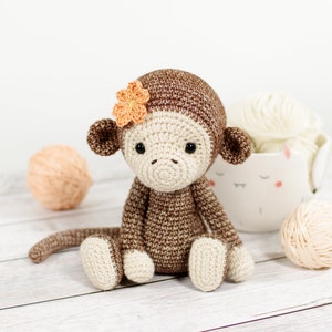 Amigurumi Monkey Crochet Pattern Cute Monkey Pattern and Tutorial with Photos image 1