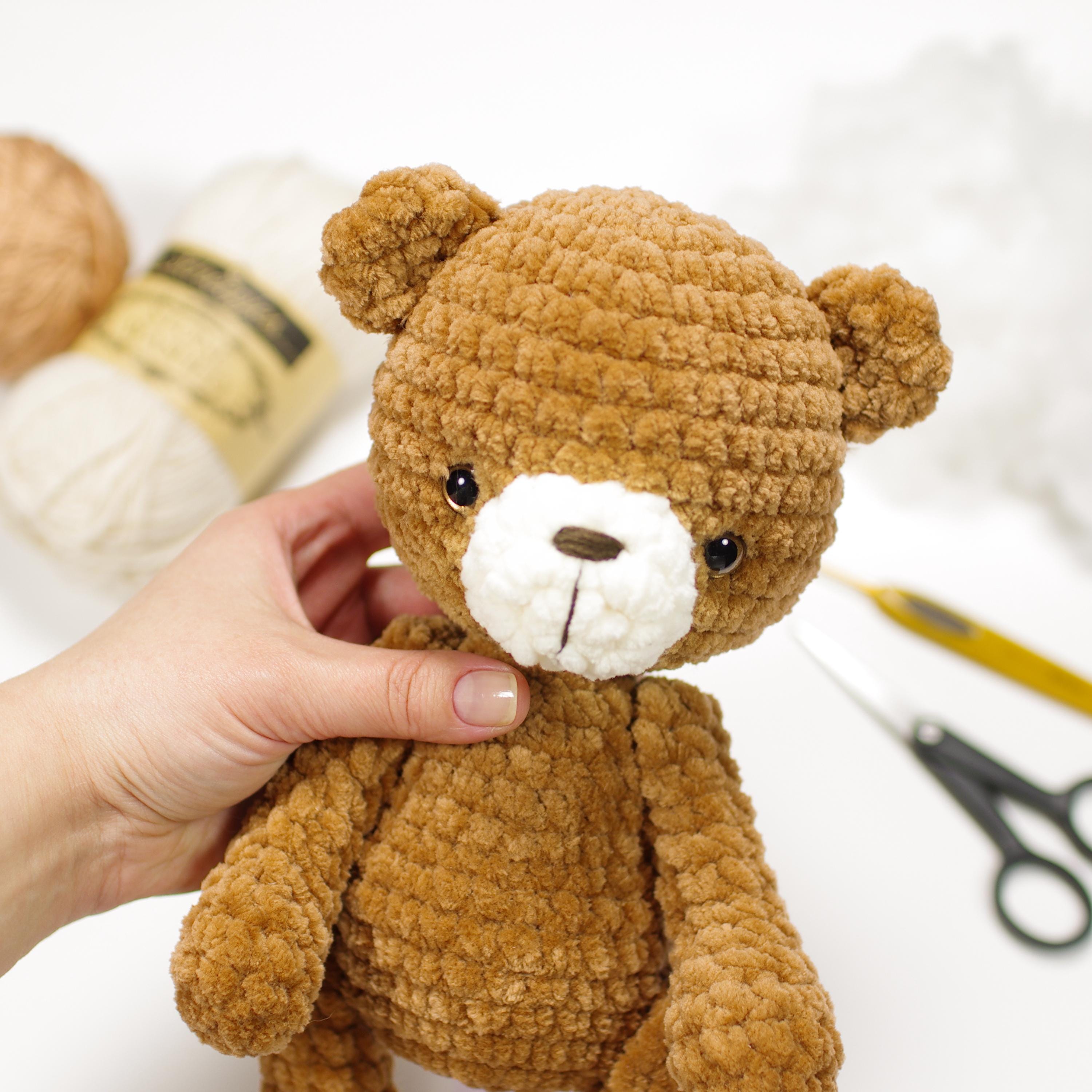 Teddy Bear Crochet Pattern - Amigurumi Plushie Pattern for Blanket ...