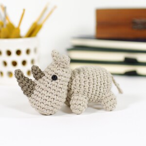 Crochet Rhino Pattern Small Amigurumi Rhino Pattern and Tutorial with Photos image 3