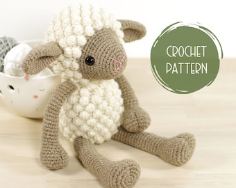 Amigurumi Sheep Crochet Pattern - Crochet Lamb Pattern and Tutorial with Step-by-Step Photos - Printab