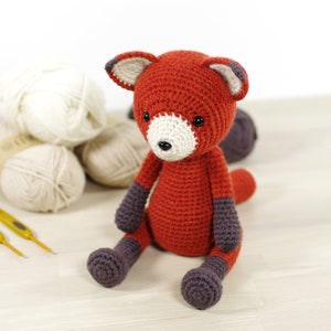 Amigurumi Fox Crochet Pattern - Amigurumi Animal Pattern and Tutorial with Step-by-Step Photos - Printable PDF in ENGLISH