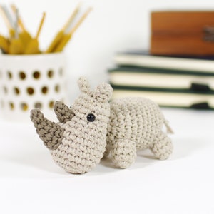 Crochet Rhino Pattern Small Amigurumi Rhino Pattern and Tutorial with Photos image 5