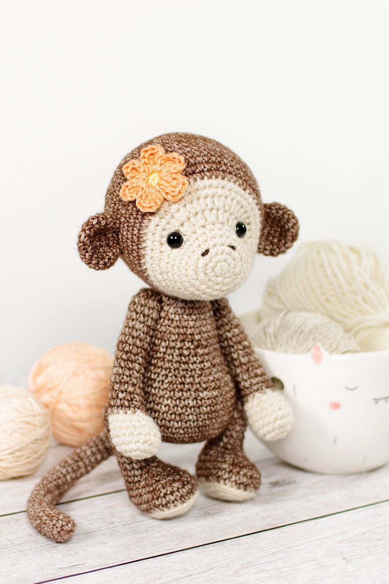 Amigurumi Monkey Crochet Pattern Cute Monkey Pattern and Tutorial with Photos image 7