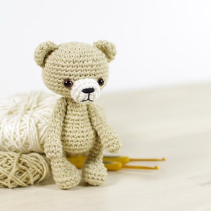 Crochet Teddy Bear Pattern Small Amigurumi Bear Pattern and Tutorial with Step-by-Step Photos PDF in English image 6