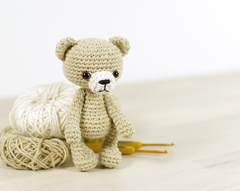 Crochet Teddy Bear Pattern Small Amigurumi Bear Pattern and Tutorial with Step-by-Step Photos PDF in English image 6