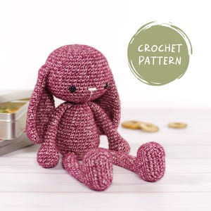 Amigurumi Bunny Pattern - Crochet Rabbit Pattern and Tutorial with Step-by-Step Photos - PDF in English