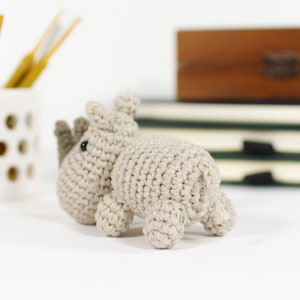 Crochet Rhino Pattern Small Amigurumi Rhino Pattern and Tutorial with Photos image 4