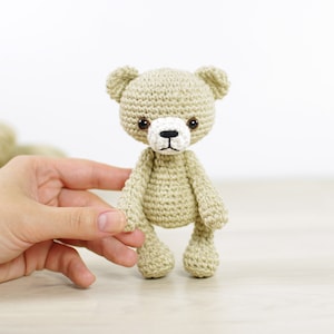 Crochet Teddy Bear Pattern Small Amigurumi Bear Pattern and Tutorial with Step-by-Step Photos PDF in English image 7