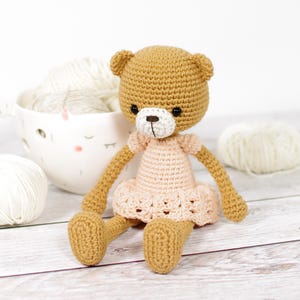 Crochet Bear Pattern - Amigurumi Teddy Bear Pattern and Tutorial - DIY Stuffed Animal