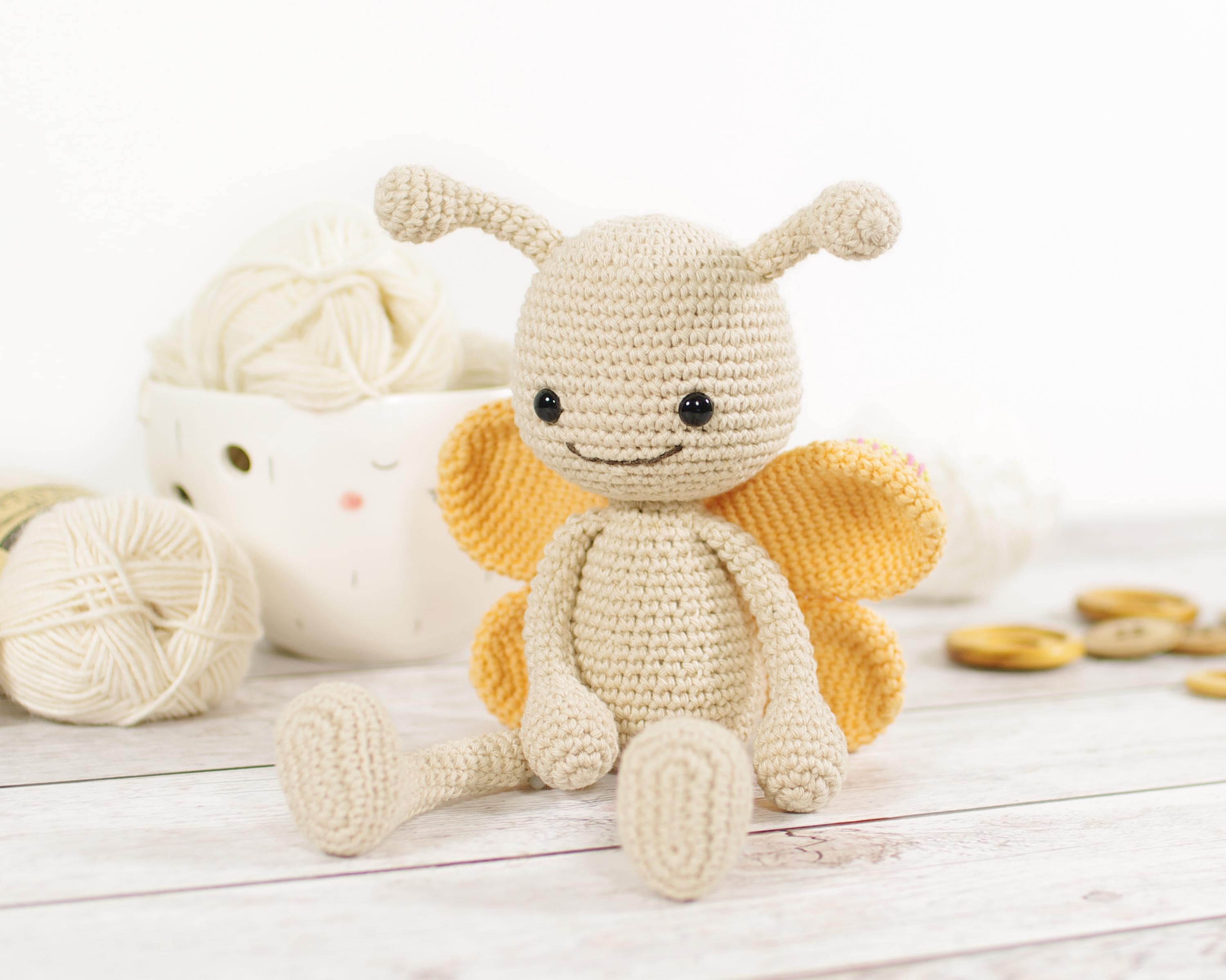 33 Crochet Stuffed Animals with Giraffes, Frogs, Pigs, and Cows 12 Crochet Butterfly Pattern Amigurumi Stuffed Animal