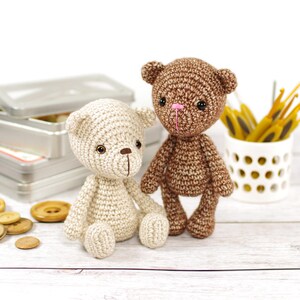 Small Teddy Bear Crochet Pattern - Amigurumi Pattern and Tutorial with Step-by-Step Photos