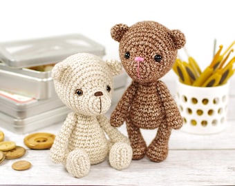 Small Teddy Bear Crochet Pattern - Amigurumi Pattern and Tutorial with Step-by-Step Photos