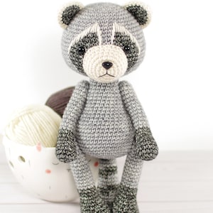 Raccoon Crochet Pattern Amigurumi Pattern and Tutorial with Step-by-Step Photos image 6