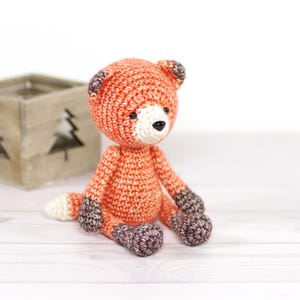 Fox Crochet Pattern - Amigurumi Animal Crochet Pattern with Step-by-Step Photos - PDF in English