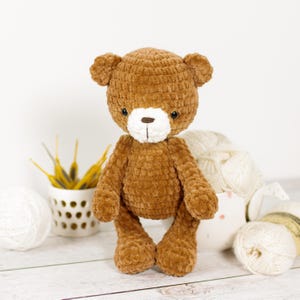 Small Teddy Bear Crochet Pattern - Amigurumi Pattern and Tutorial with Photos - PDF in ENGLISH