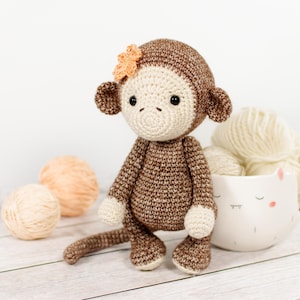 Monkey Crochet Pattern - Cute Amigurumi Monkey Pattern and Tutorial with Photos