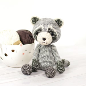 Raccoon Crochet Pattern - Amigurumi Pattern and Tutorial - DIY Cuddly Forest Animal Plushie