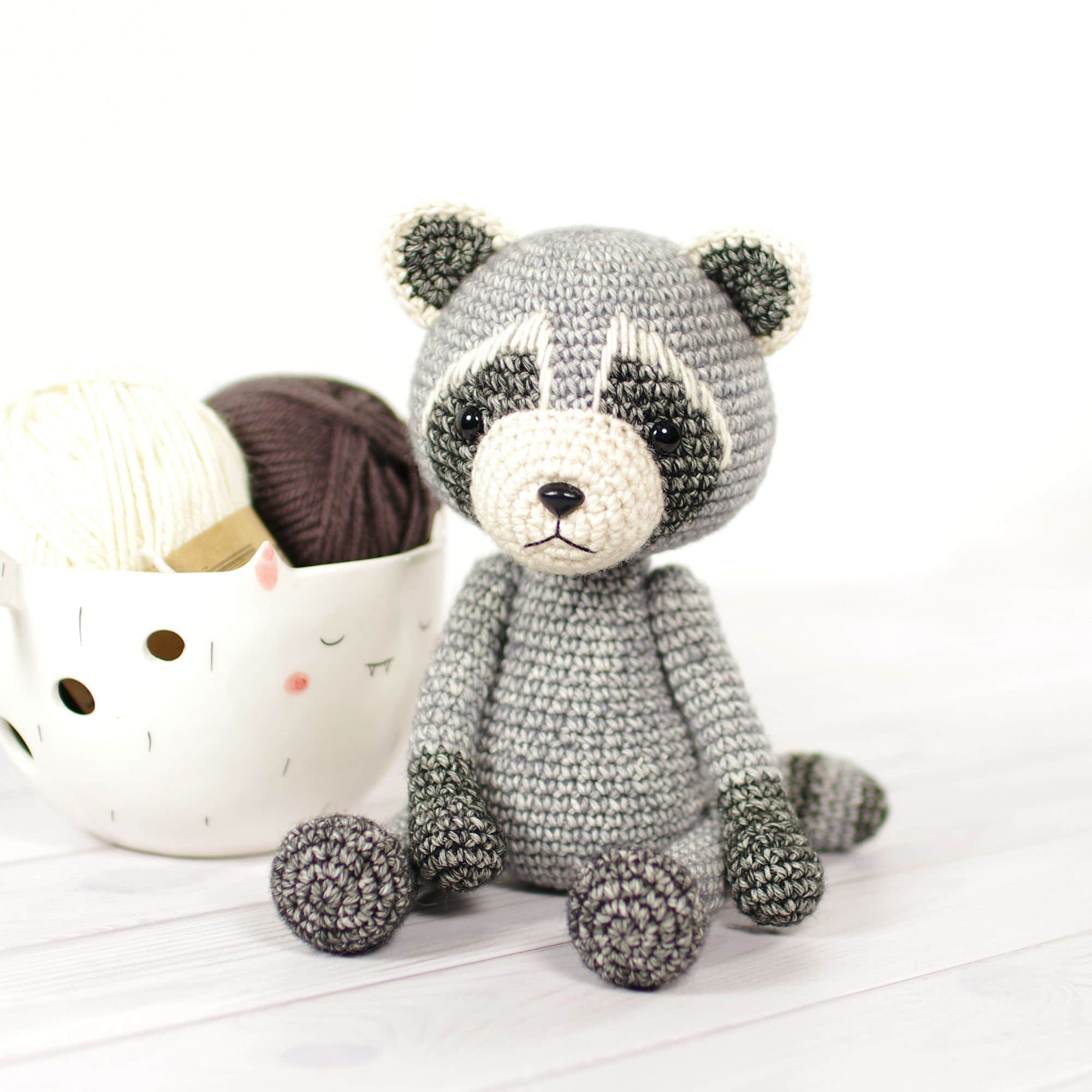 38 Racoon Crochet Patterns for Woodland Amigurumi, Hats, Appliques, and Cozy Handmade... 6 Raccoon Crochet Pattern Amigurumi Pattern and Tutorial
