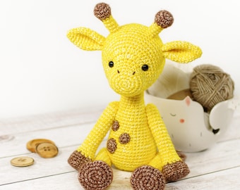 Giraffe Crochet Pattern - Amigurumi Stuffed Animal Tutorial (PDF in English)