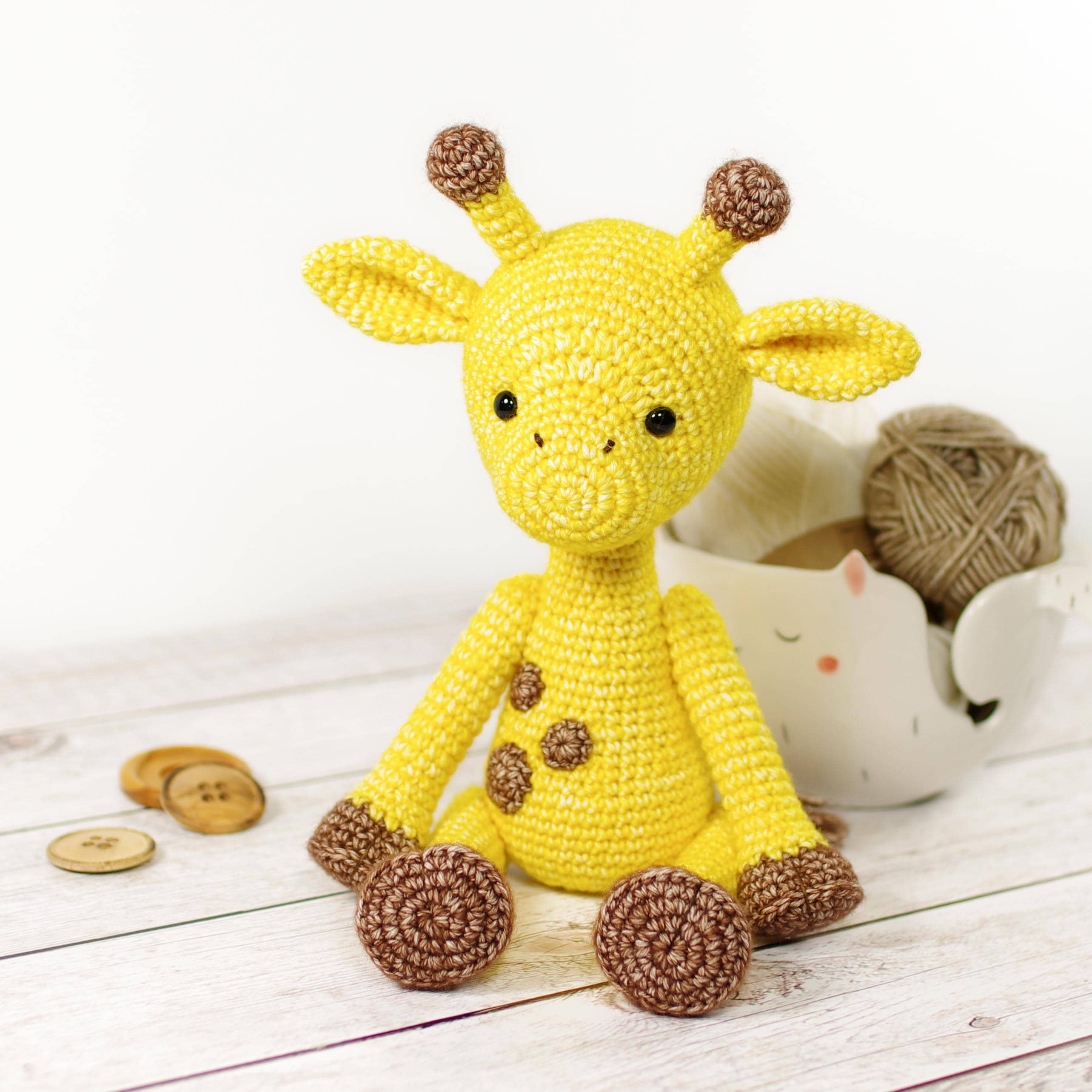 33 Crochet Stuffed Animals with Giraffes, Frogs, Pigs, and Cows 5 Giraffe Crochet Pattern Amigurumi Stuffed Animal Tutorial