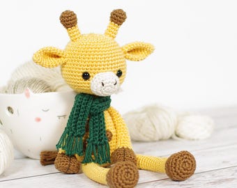 Amigurumi Giraffe Crochet Pattern and Tutorial with Step-by-Step Photos