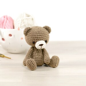 Crochet Teddy Bear Pattern Small Amigurumi Bear Pattern and Tutorial with Step-by-Step Photos PDF in English image 3