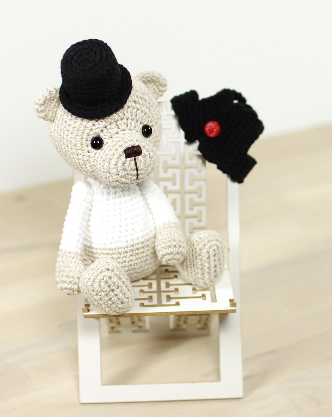 PATTERN Teddy Bear in a Top Hat and Vest EN039 Etsy