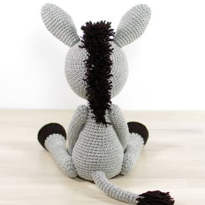 CROCHET PATTERN: Amigurumi Donkey with Moving Arms and Legs image 4