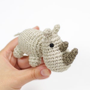Crochet Rhino Pattern Small Amigurumi Rhino Pattern and Tutorial with Photos image 6