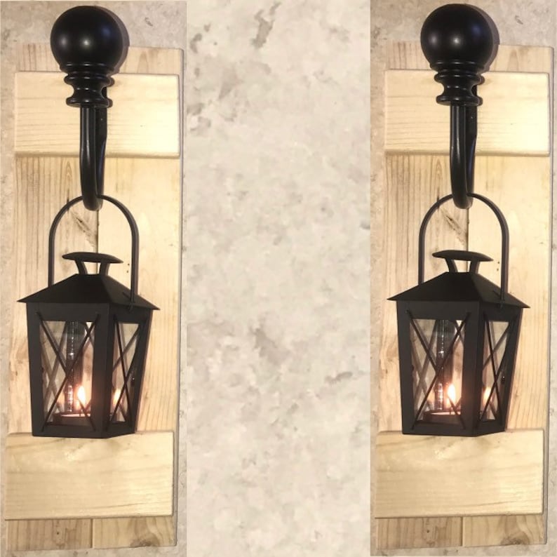 Rustic Lantern Wall Sconces