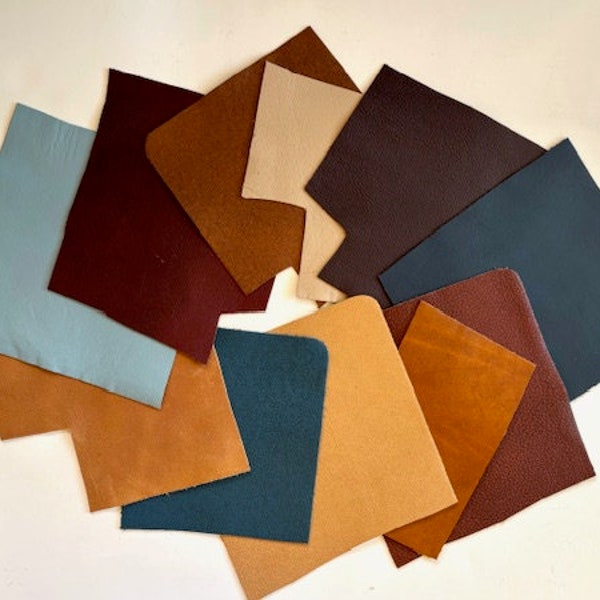 Scrap Leather Remnants - Colored Leather Pieces - Leather For Crafts