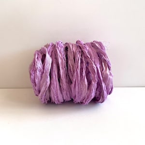 Sari Seidenband - Recycelte Sari Seidenband - Orchidee Sari Band, 10 Meter