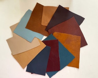 Scrap Leather Pieces - Colored Leather Remnants - Leather For Crafts