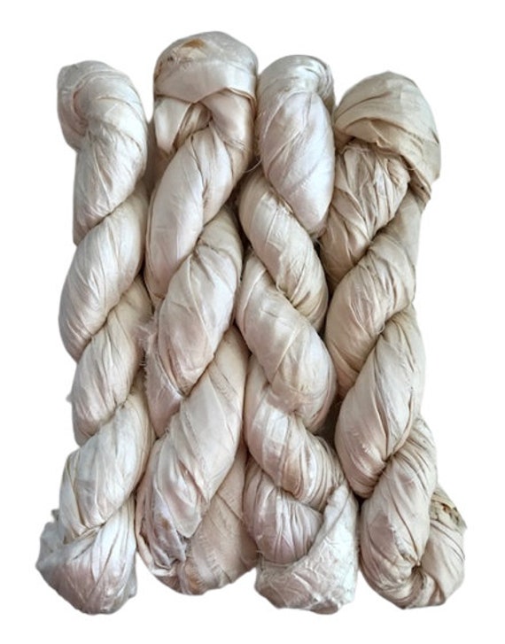 Antique White Silk Ribbon