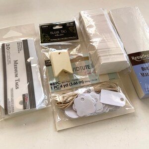 Blank Craft Tag & Bookmark Lot - 550+ Journaling Tags - Scrapbooking Supplies
