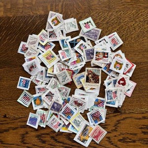 Lote de sellos postales antiguos - (128) Sellos usados - Efímeras antiguas