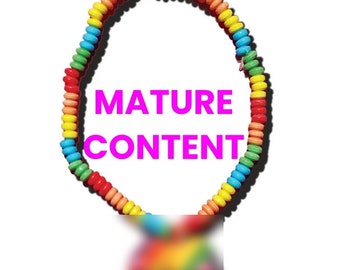 Rainbow Boob Candy Necklace