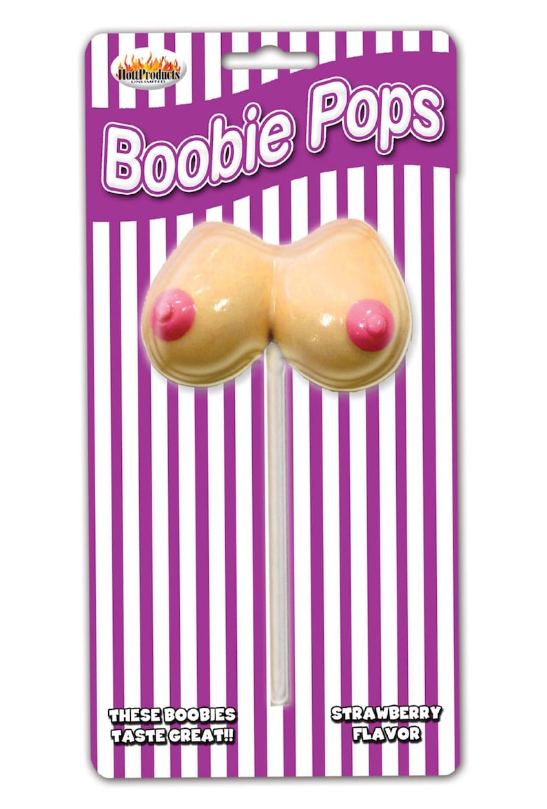 Funny Boobie Pops LollipopsSuckers Boob Breast Cancer image 2.