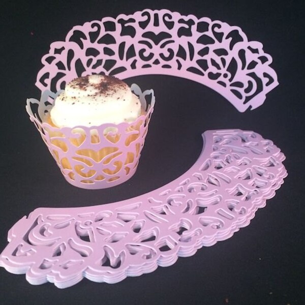 Lace Cupcake Wrapper Etsy