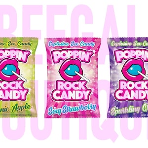 Poppin Rock Blow Job Candy Favors Bachelorette Party Gay Bachelor Mature 6 Flavors Watermelon Pineapple Mango Pinata Fillers Gay Pride