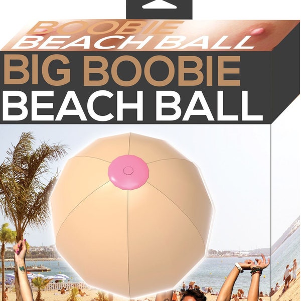 Funny Boobie Beach Ball ~ Boob~Breasts~Cancer Awareness Walks ~ Decorations ~ Bachelor Party Games ~ Mastectomy ~ Cancer Free