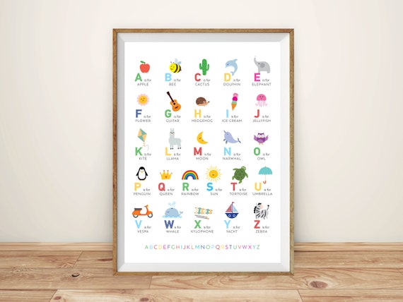 alphabet decoration for nursery