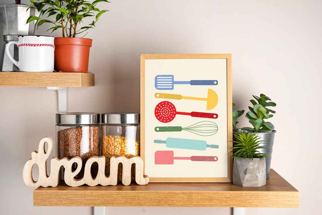 Kitchen Decor Kitchen Utensils Kitchen Tools Kitchen Wall Art Printable ...
