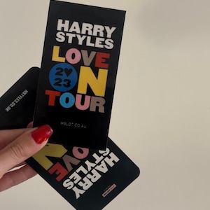 AUSLOT HSLOT Harry Styles personalisiertes Sammlerticket Souvenir