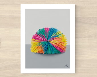 Squish Art Print